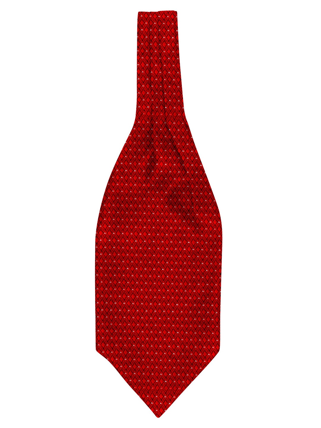 

Blacksmith Men Woven Design Formal Ascot Tie, Red