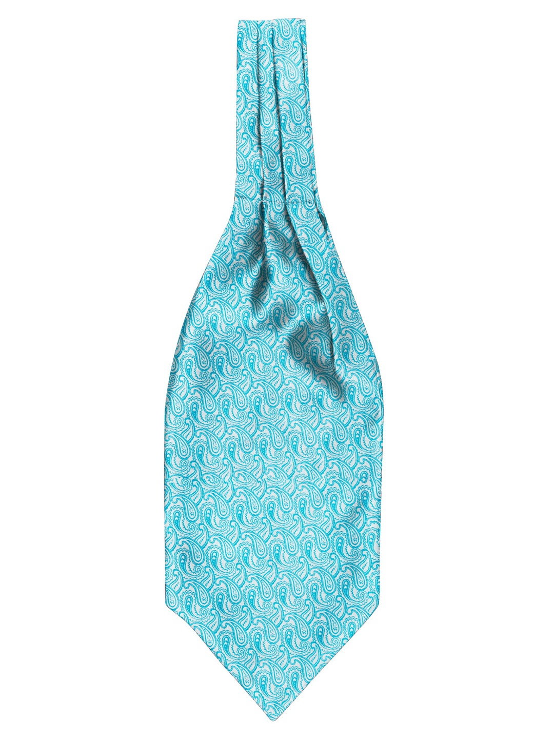 

Blacksmith Men Woven Design Formal Ascot Tie, Blue