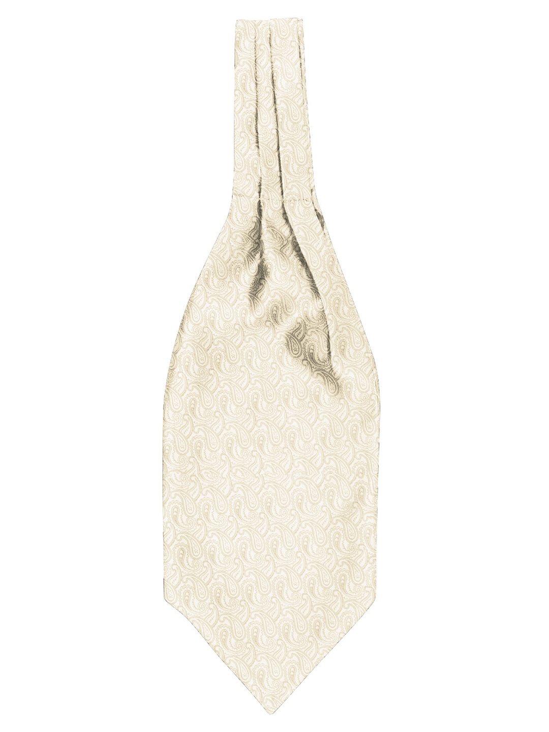 

Blacksmith Men Woven Design Microfiber Ascot Tie, Beige