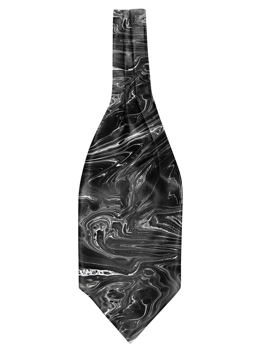 

Blacksmith Men Printed Microfiber Cravat, Black