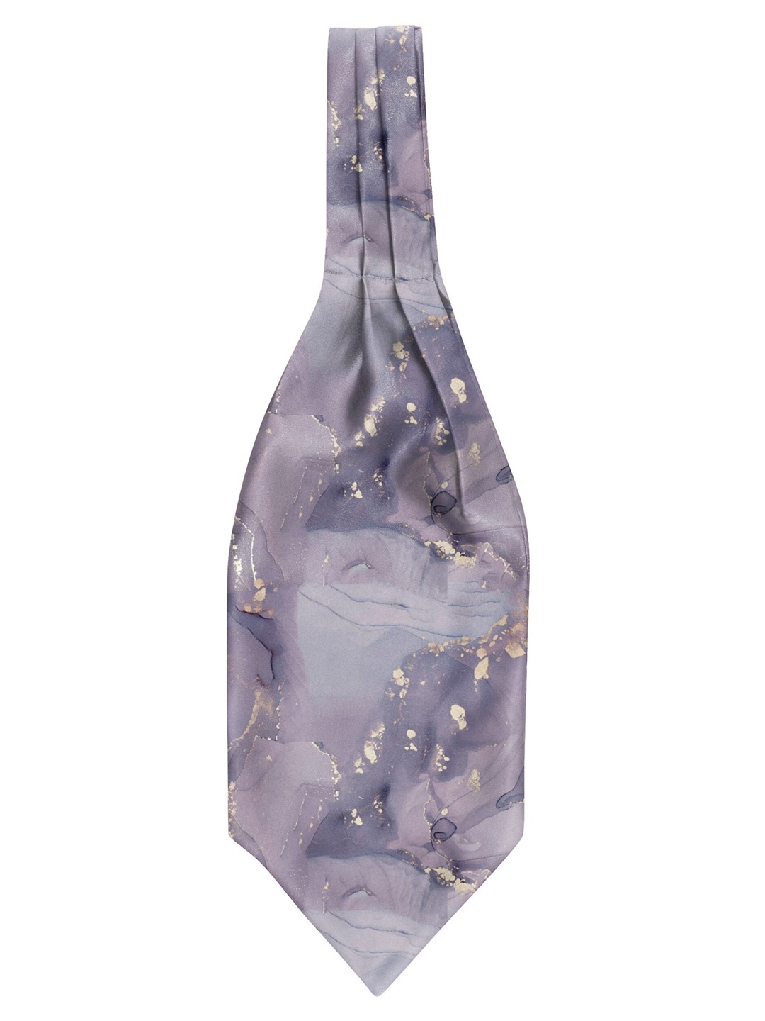 

Blacksmith Men Printed Satin Formal Ascot Tie, Grey