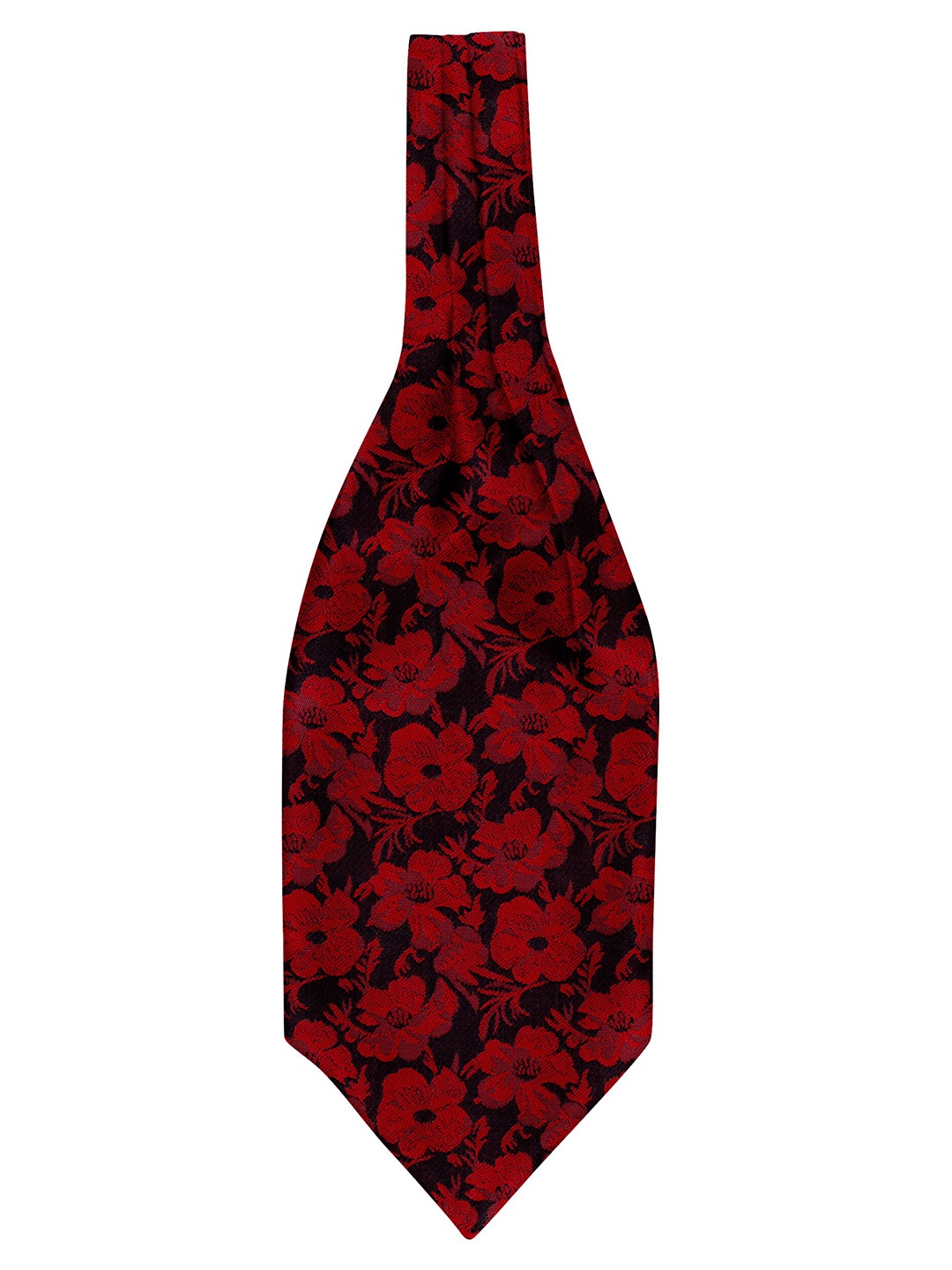 

Blacksmith Men Woven Design Formal Ascot Tie, Black
