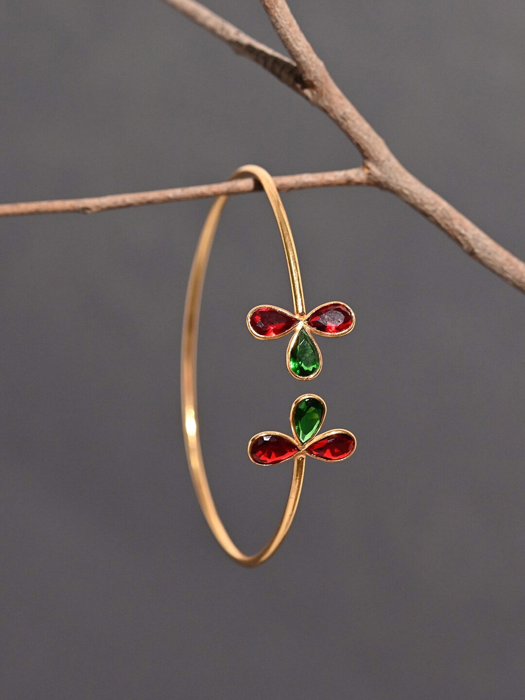 

XPNSV Women Brass Gold-Plated Cuff Bracelet