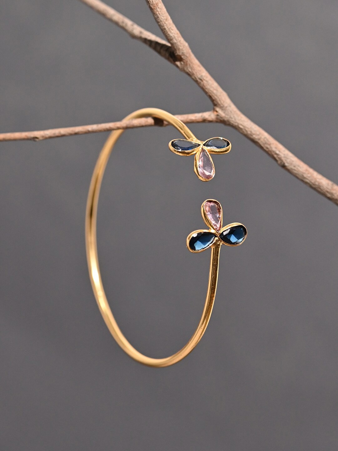 

XPNSV Women Brass Gold-Plated Cuff Bracelet