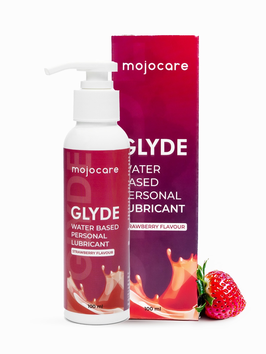 

Mojocare Water Based Strawberry Flavoured Lubricant Gel 100 ml, Red
