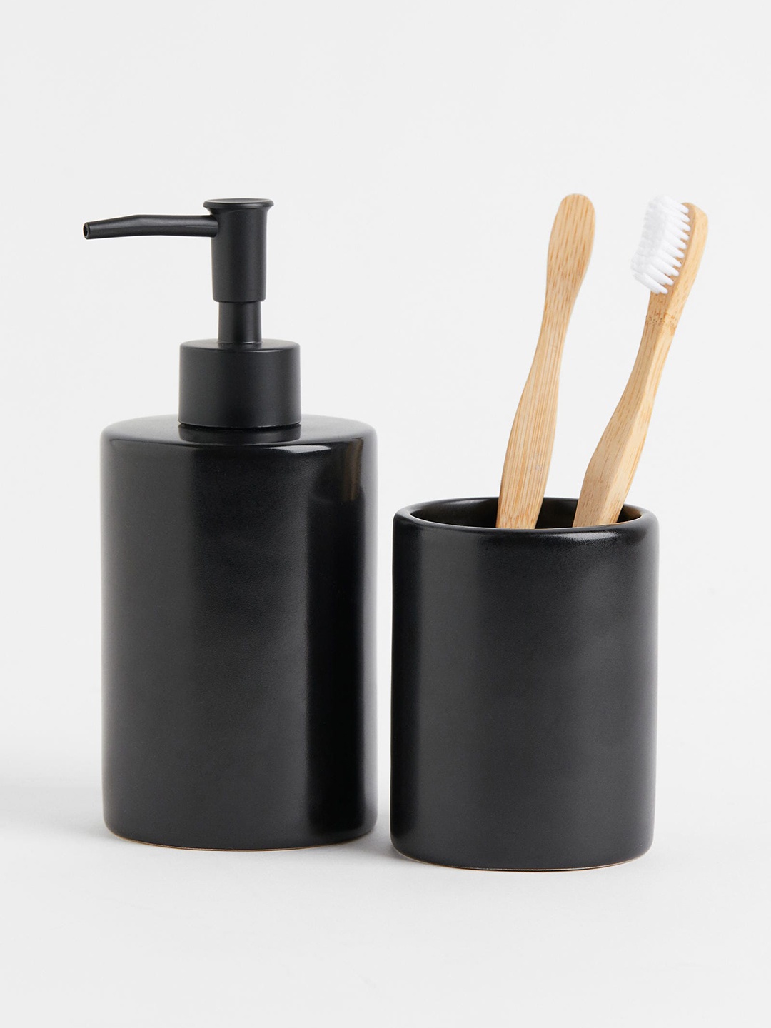 

H&M Black Earthenware Soap Dispenser
