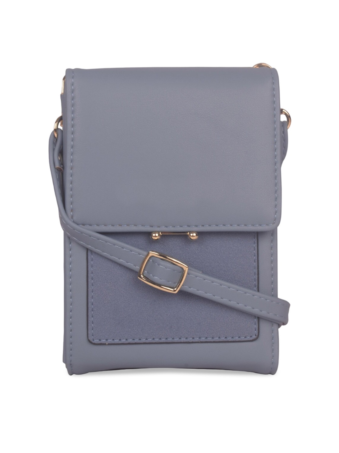 

Bagkok PU Structured Sling Bag, Blue