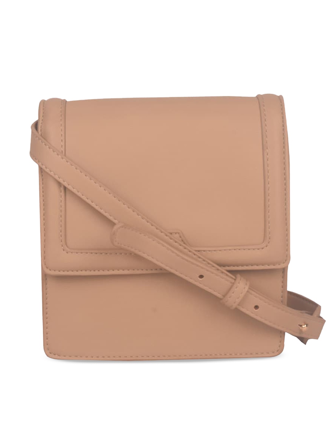 

Bagkok PU Structured Sling Bag, Beige