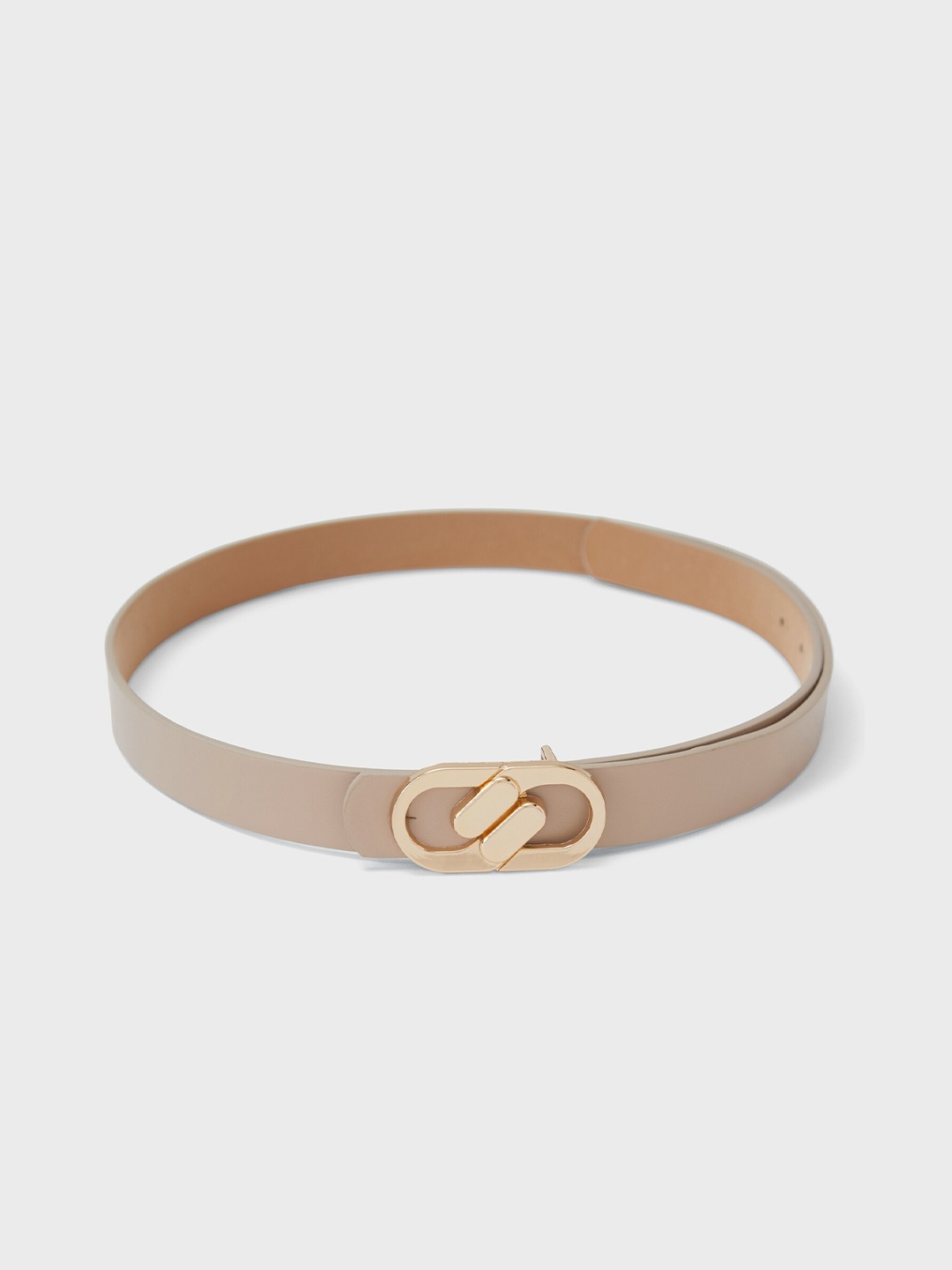 

20Dresses Women Beige Push-Pin Closure Belt