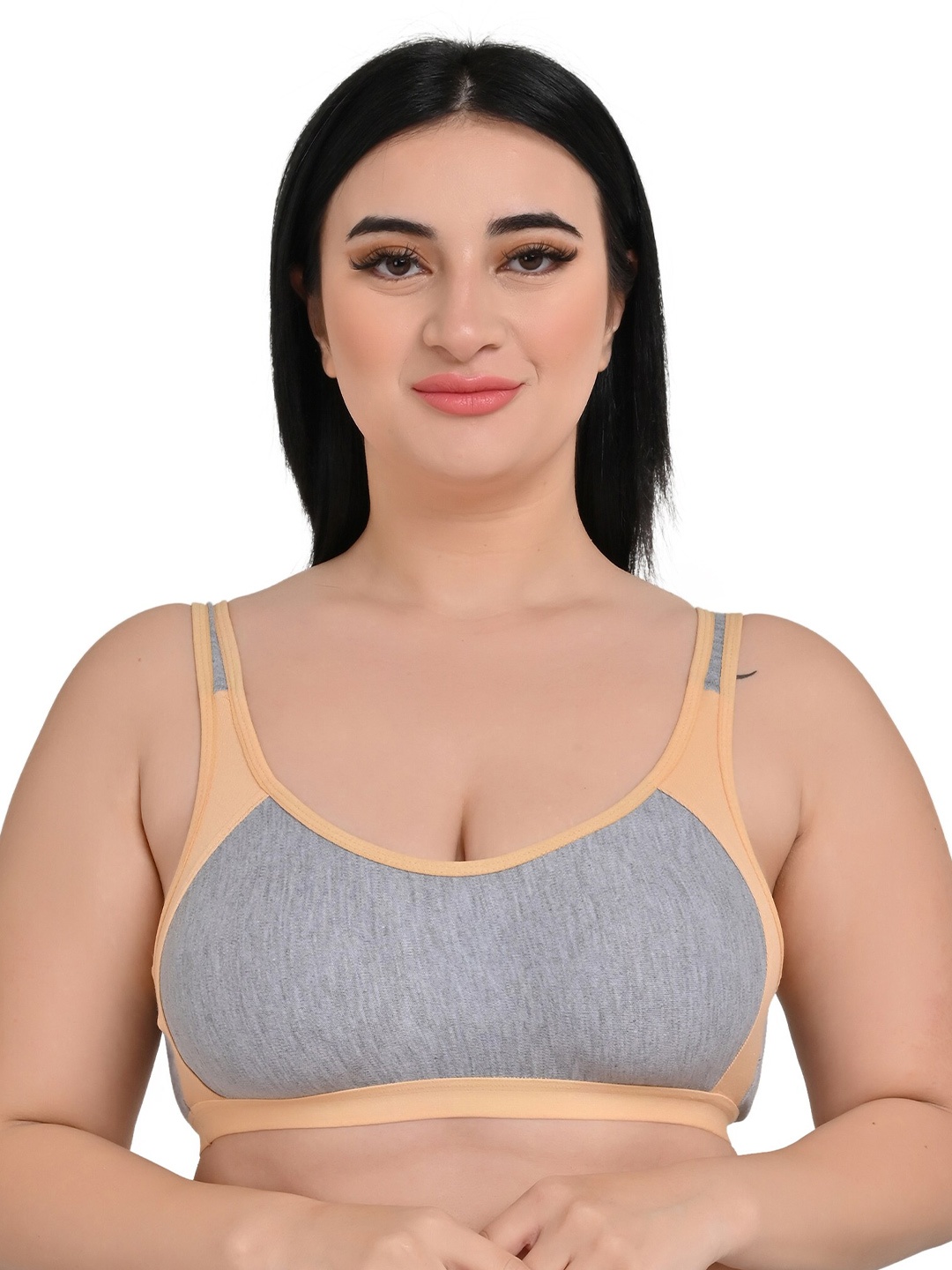 

Piylu Full Coverage All Day Comfort Workout Bra, Beige