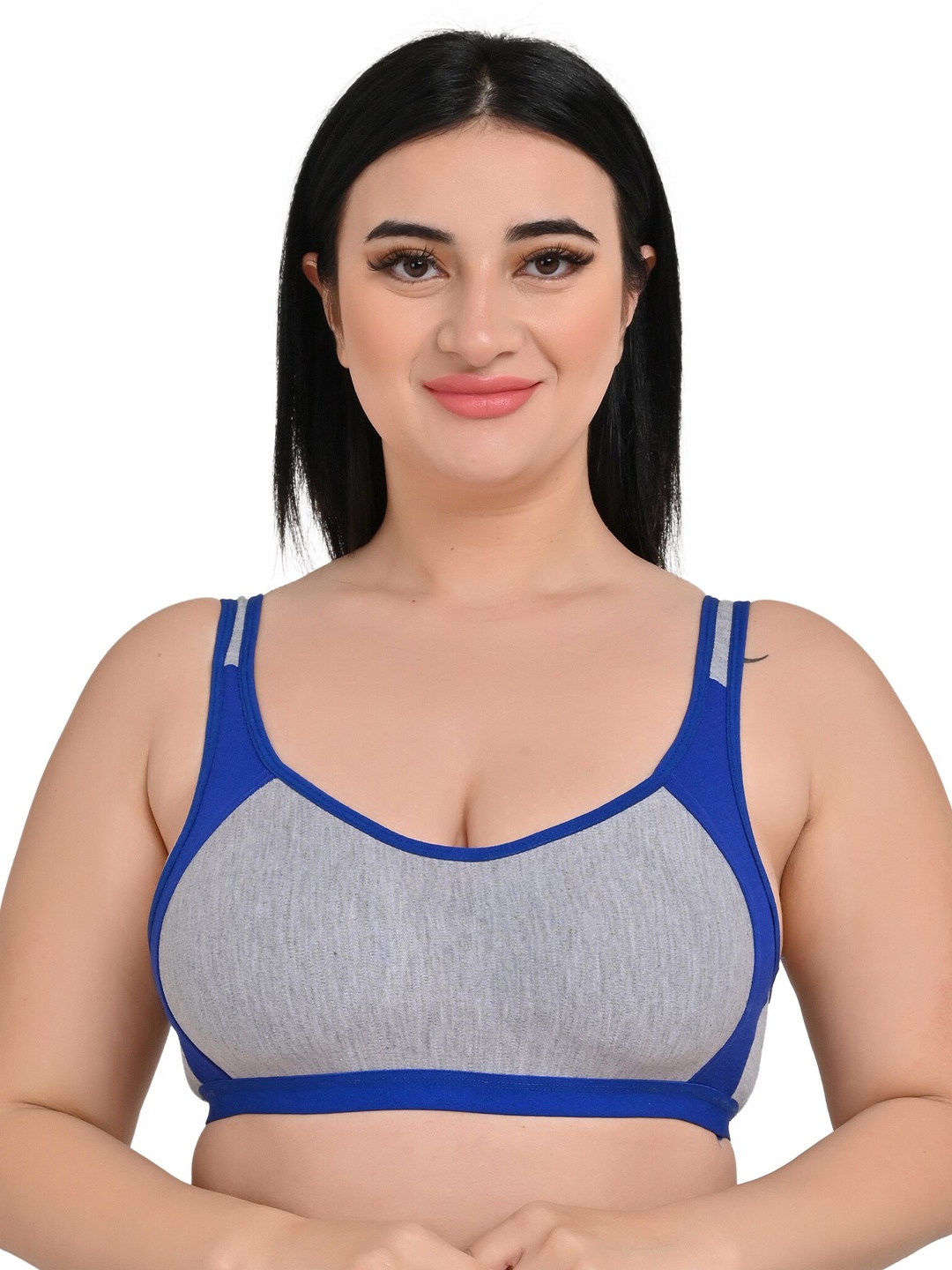 

Piylu Full Coverage All Day Comfort Workout Bra, Blue