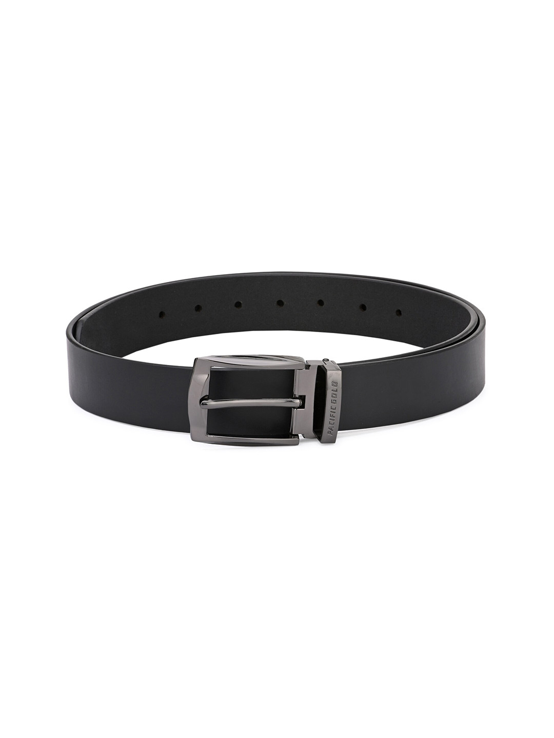 

Pacific Gold Men Leather Formal Belt, Black