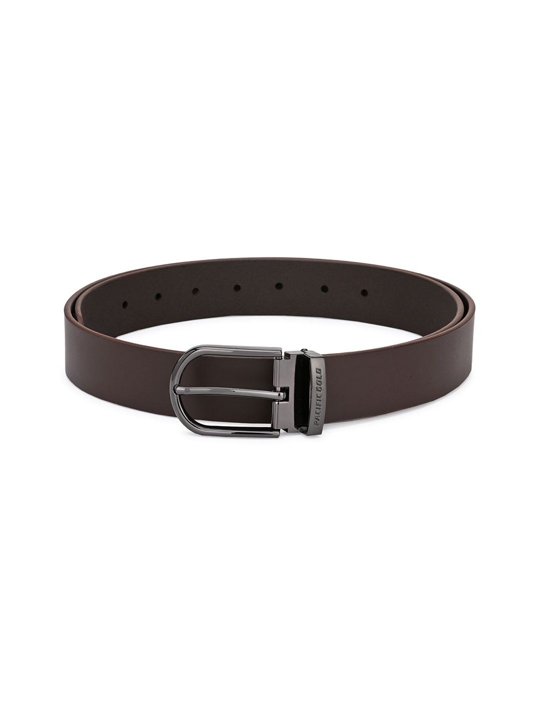

Pacific Gold Men Leather Formal Belt, Brown