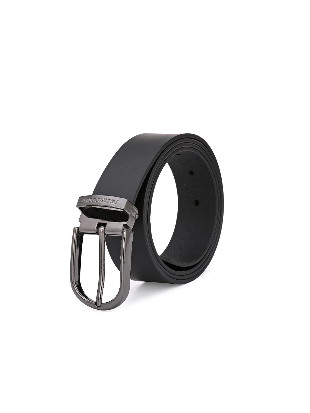 

Pacific Gold Men Leather Belt, Black
