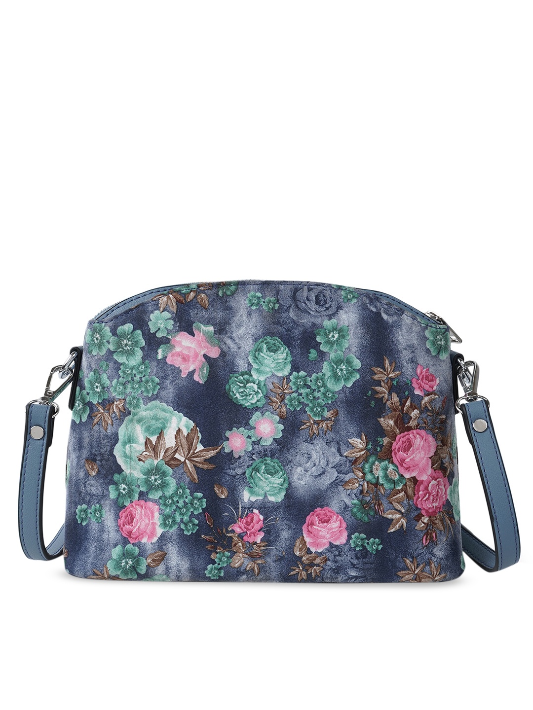 

CIMONI Women Floral Printed Sling Bag, Blue