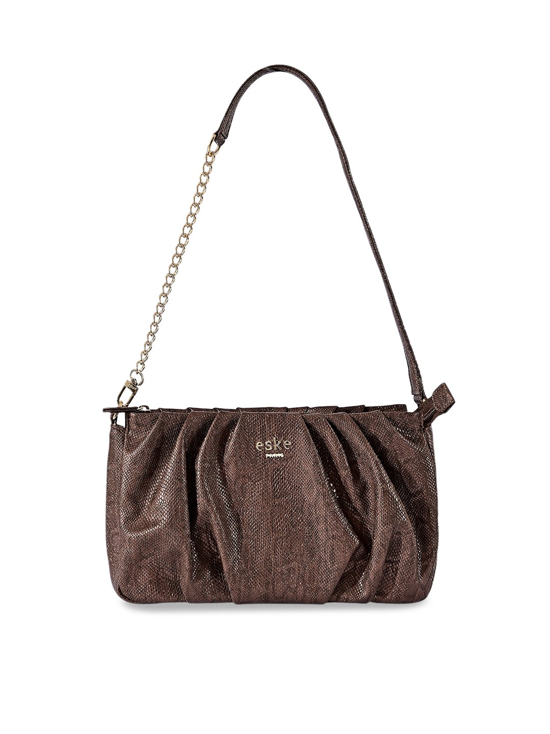 

Eske Embellished Structured Shoulder Bag, Brown