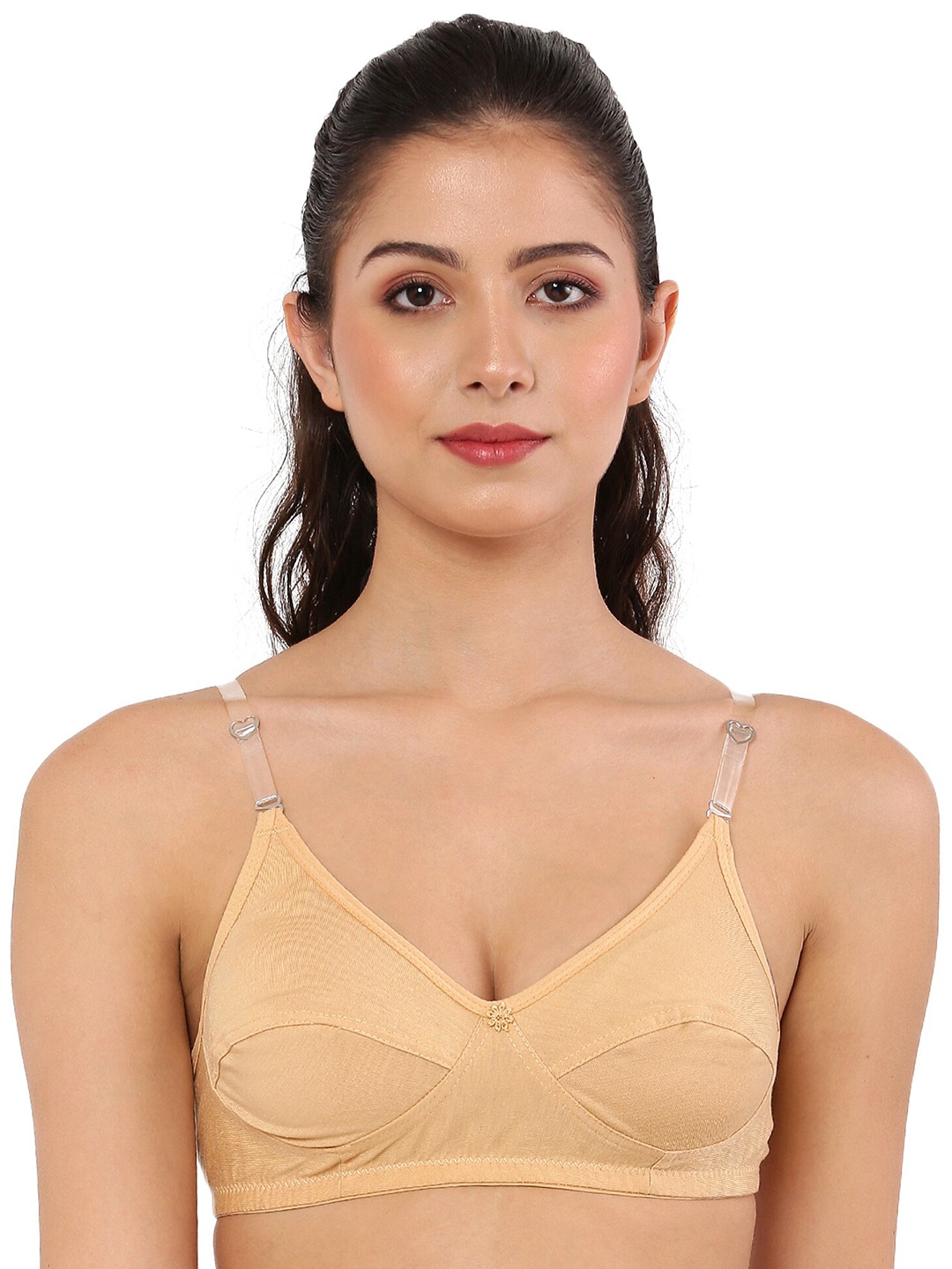 

Piylu Medium Coverage All Day Comfort Super Support Cut & Sew Everyday Bra, Beige