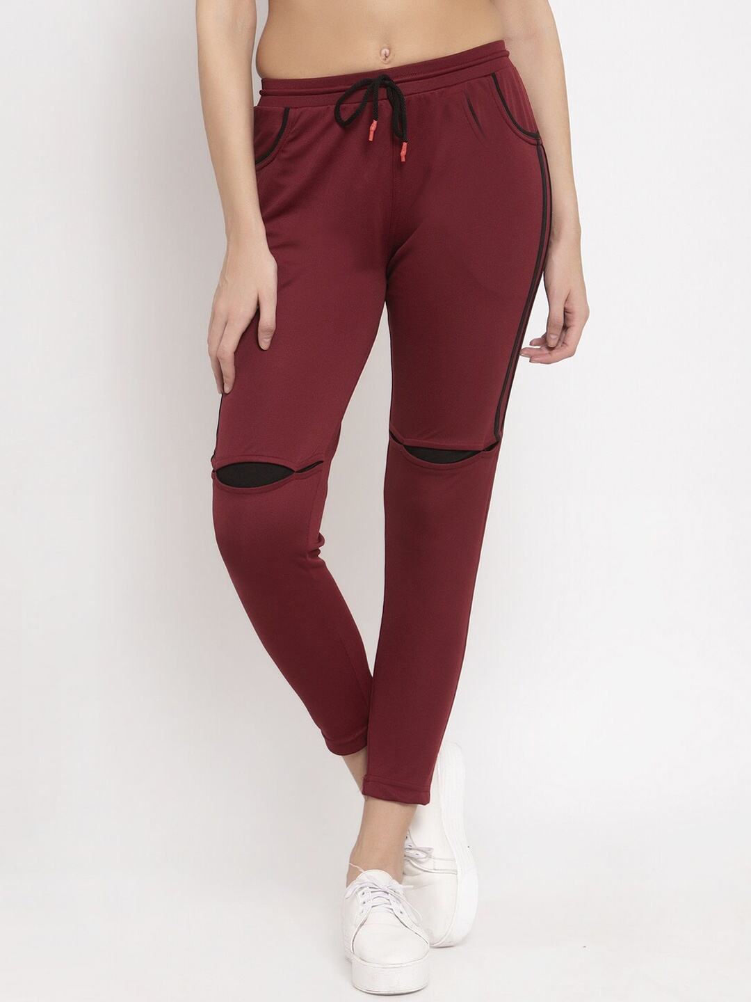 

KLOTTHE Women Regular Fit Rapid-Dry Track Pant, Maroon