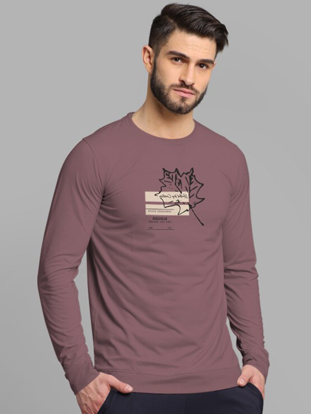 

BULLMER Typography Printed Cotton Sweatshirt, Taupe