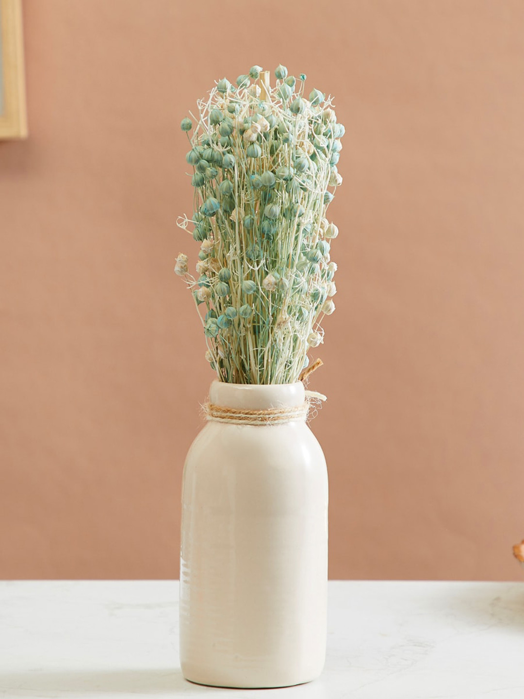 

Home Centre Corsica Eden Tishi Artificial Flower with Ceramic Pot, Cream