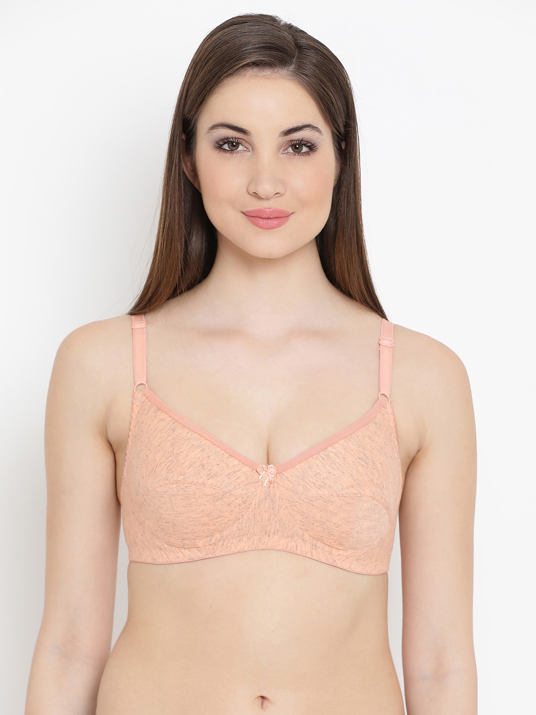 

Clovia Non-Padded Non-Wired Full Cup Everyday Bra BR0793P1632B, Orange