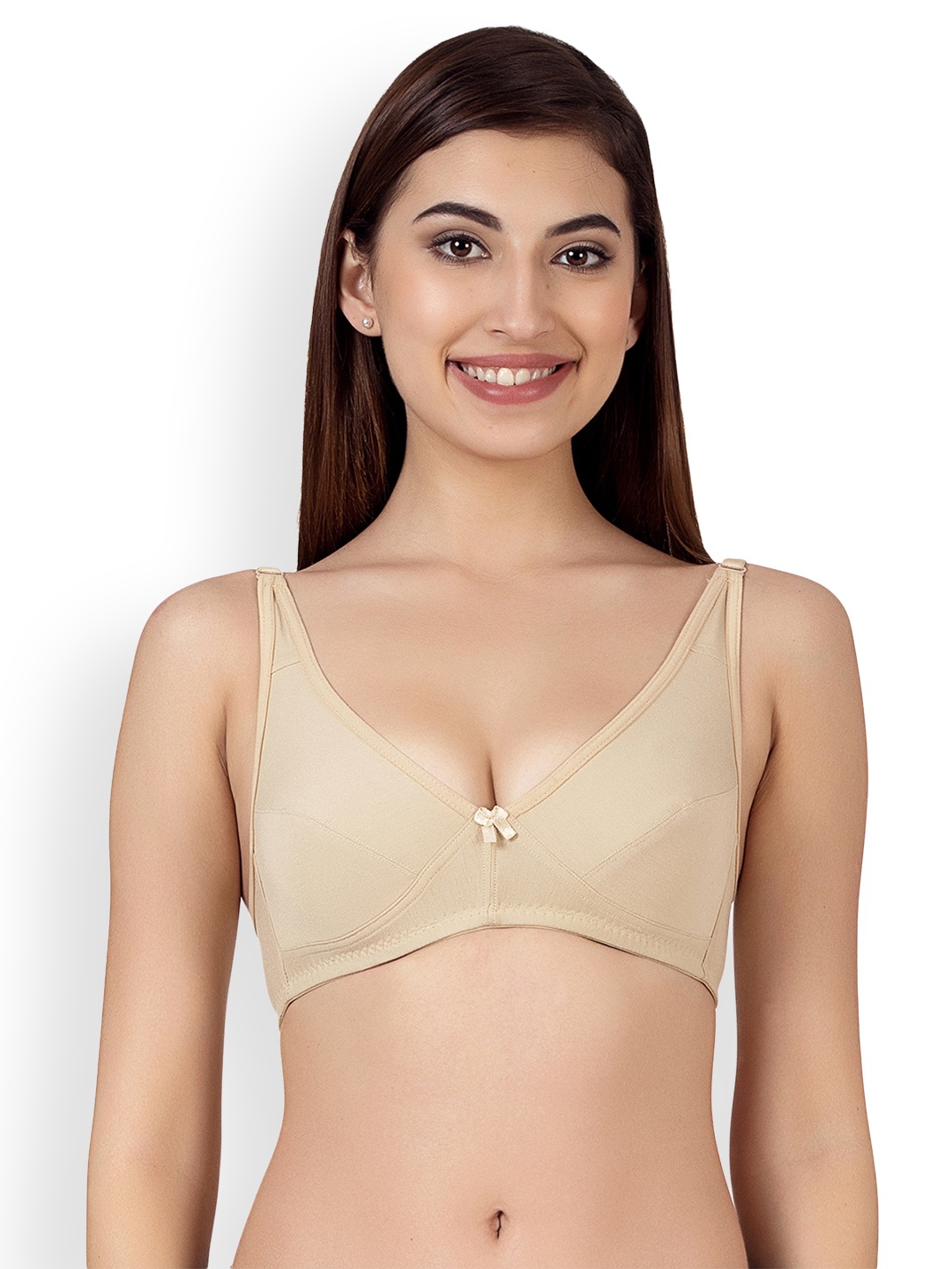 

Clovia Beige Solid Non-Wired Non Padded Everyday Bra