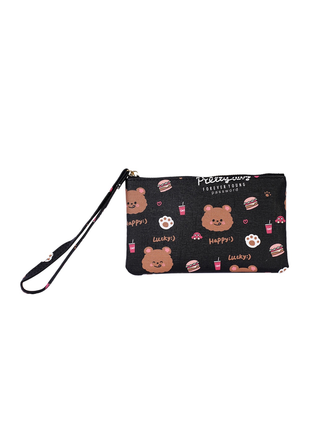 

Instabuyz Printed Travel Pouch, Black