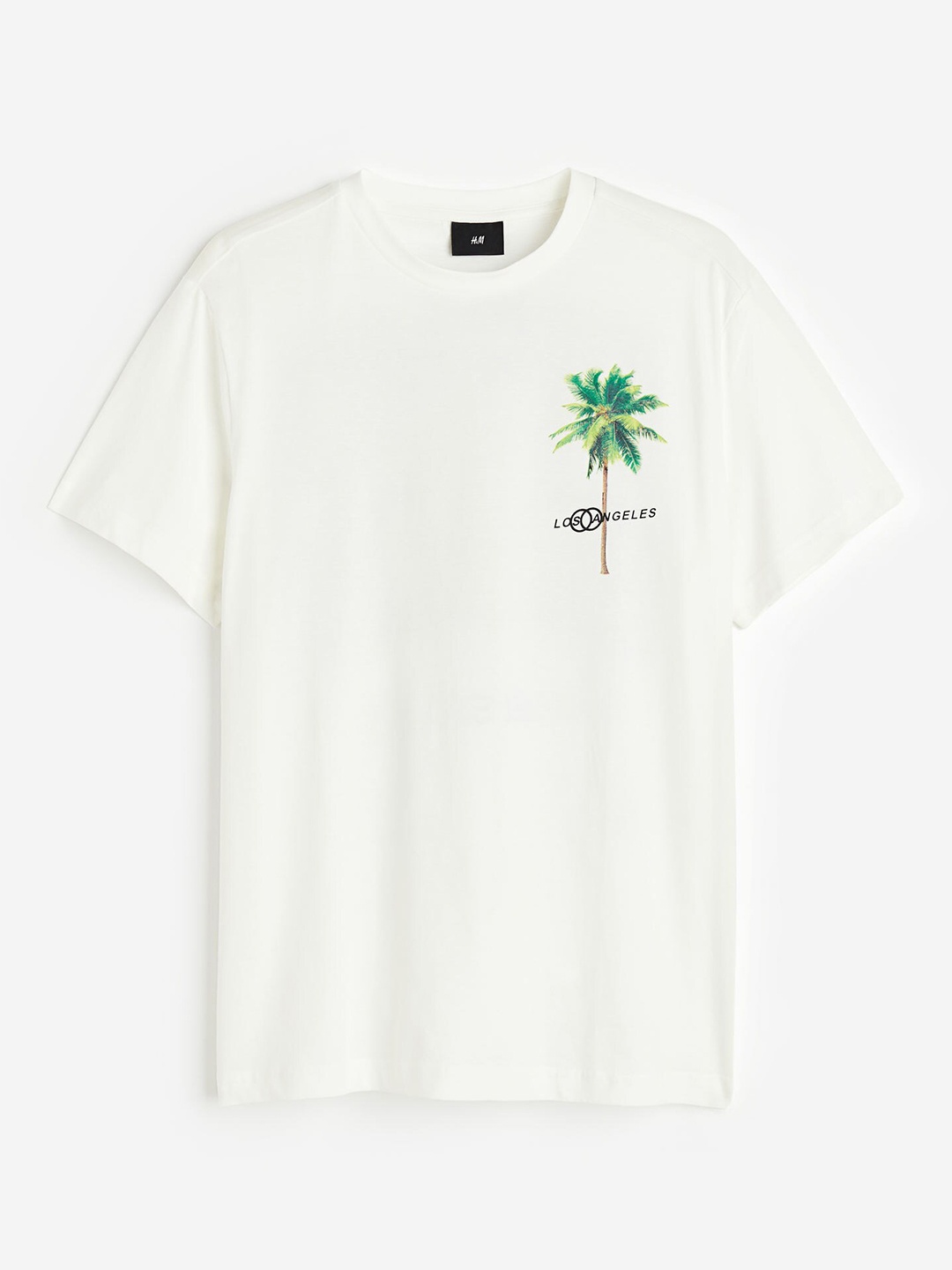 

H&M Regular Fit Printed T-shirt, White