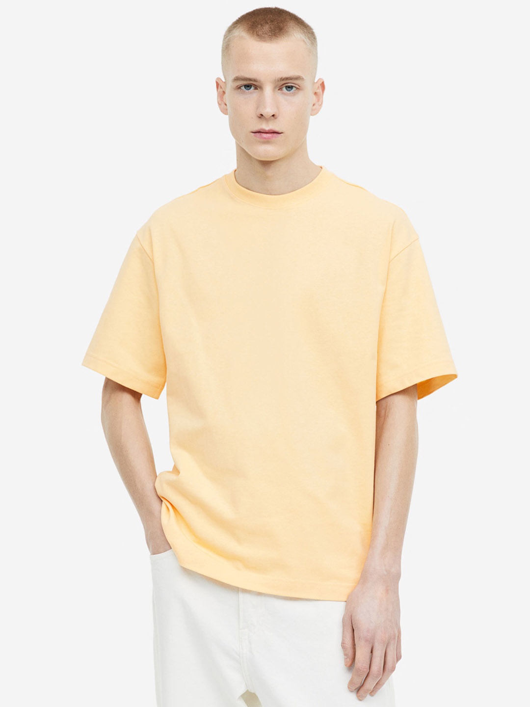 

H&M Relaxed Fit T-shirt, Yellow