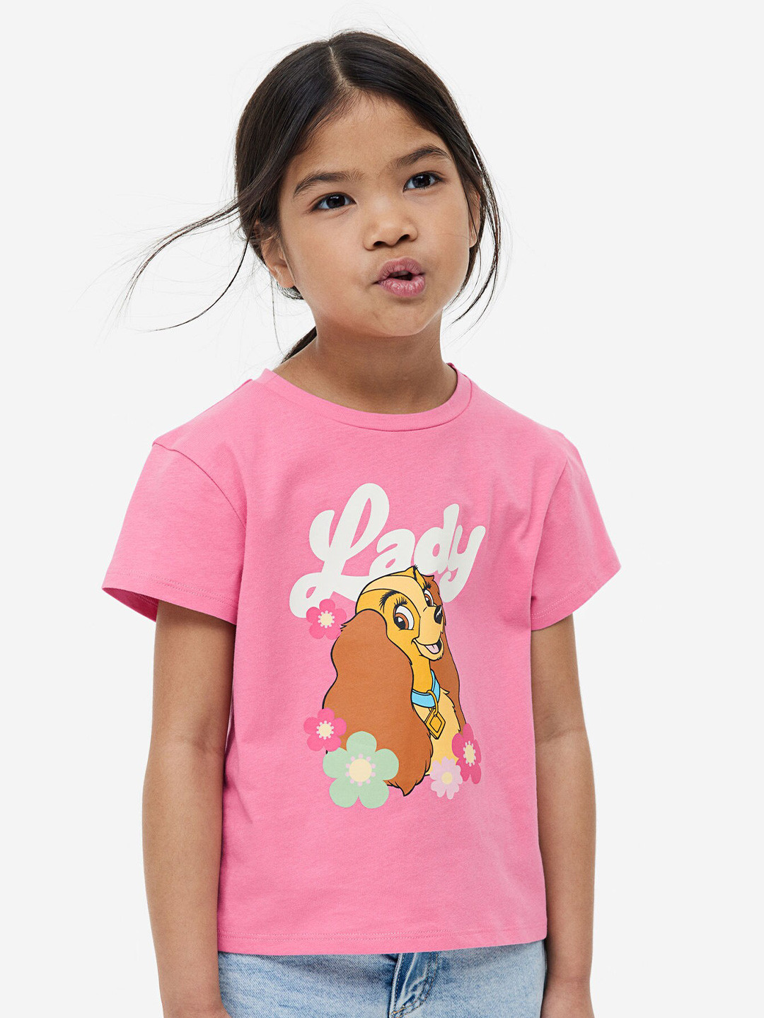 

H&M Girls 3-Pack Printed Jersey Tops, Pink
