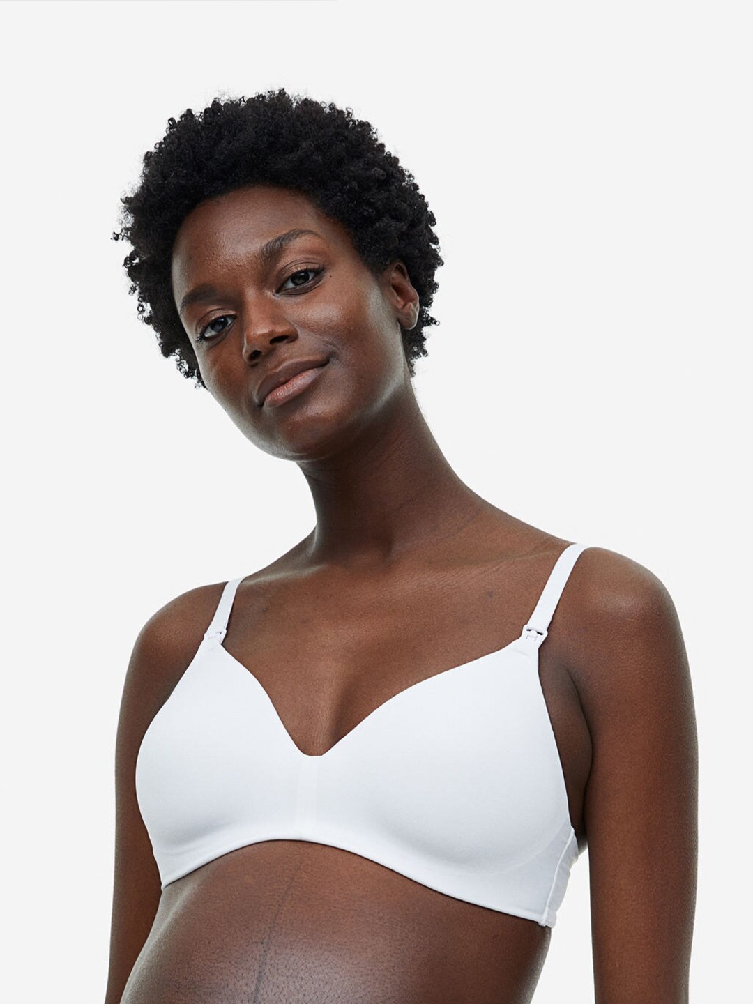 

H&M MAMA 2-Pack Padded Nursing Bras, Beige