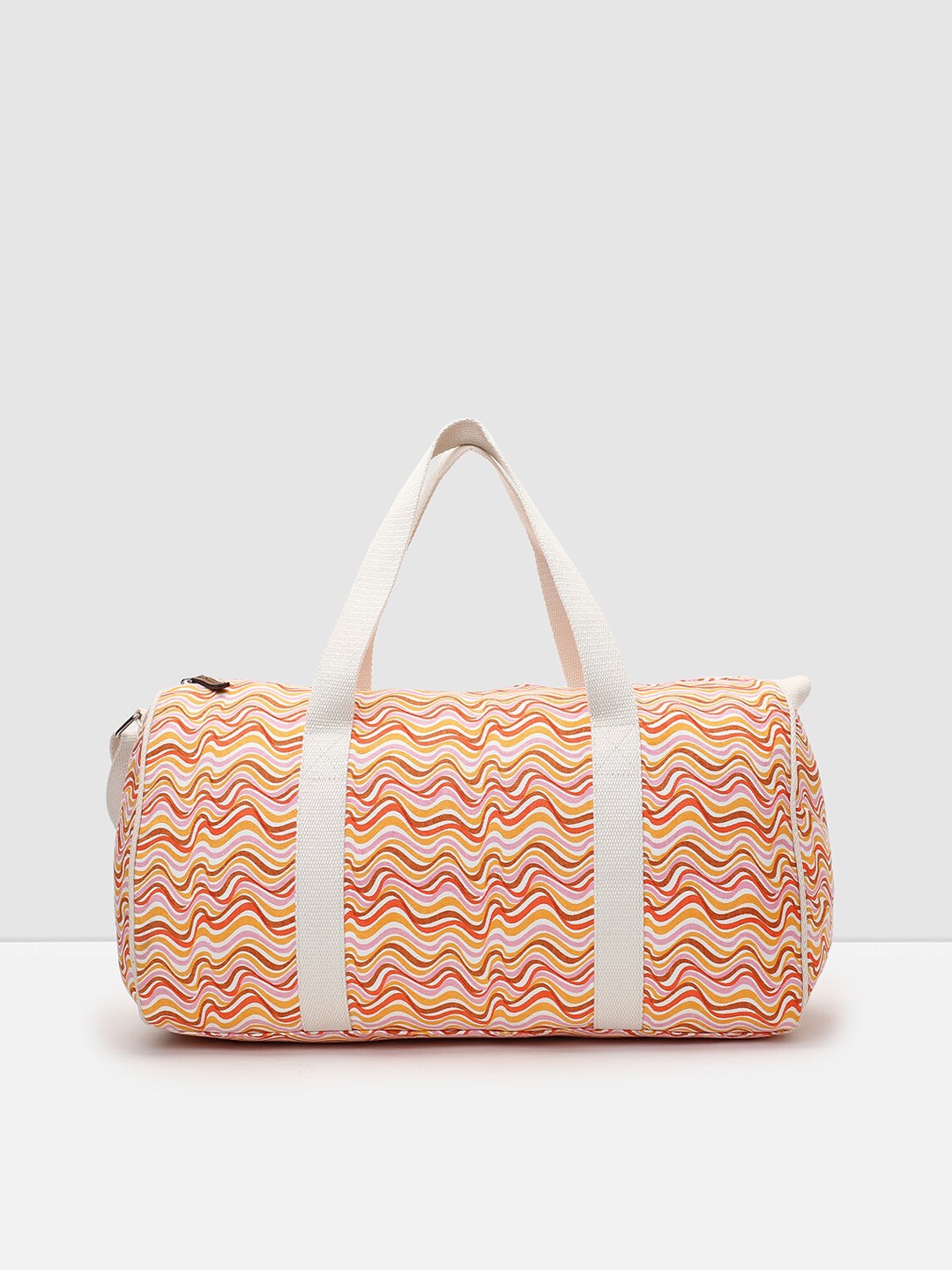

max Printed Oversized Structured Handheld Bag, Orange