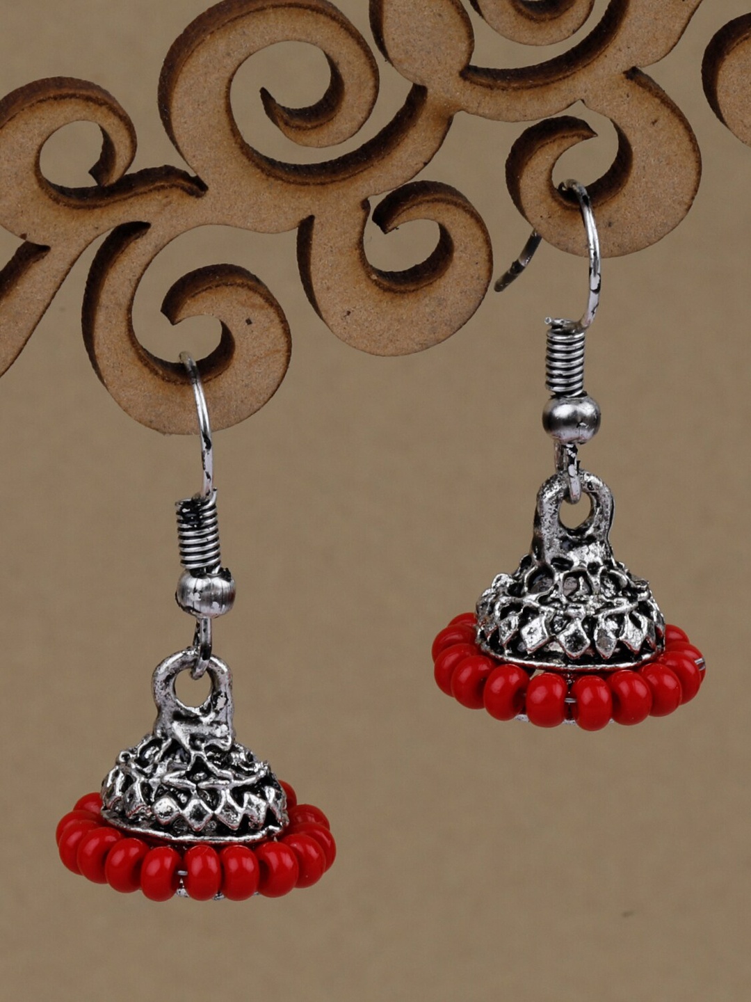 

Silver Shine Silver Plated Classic Jhumkas