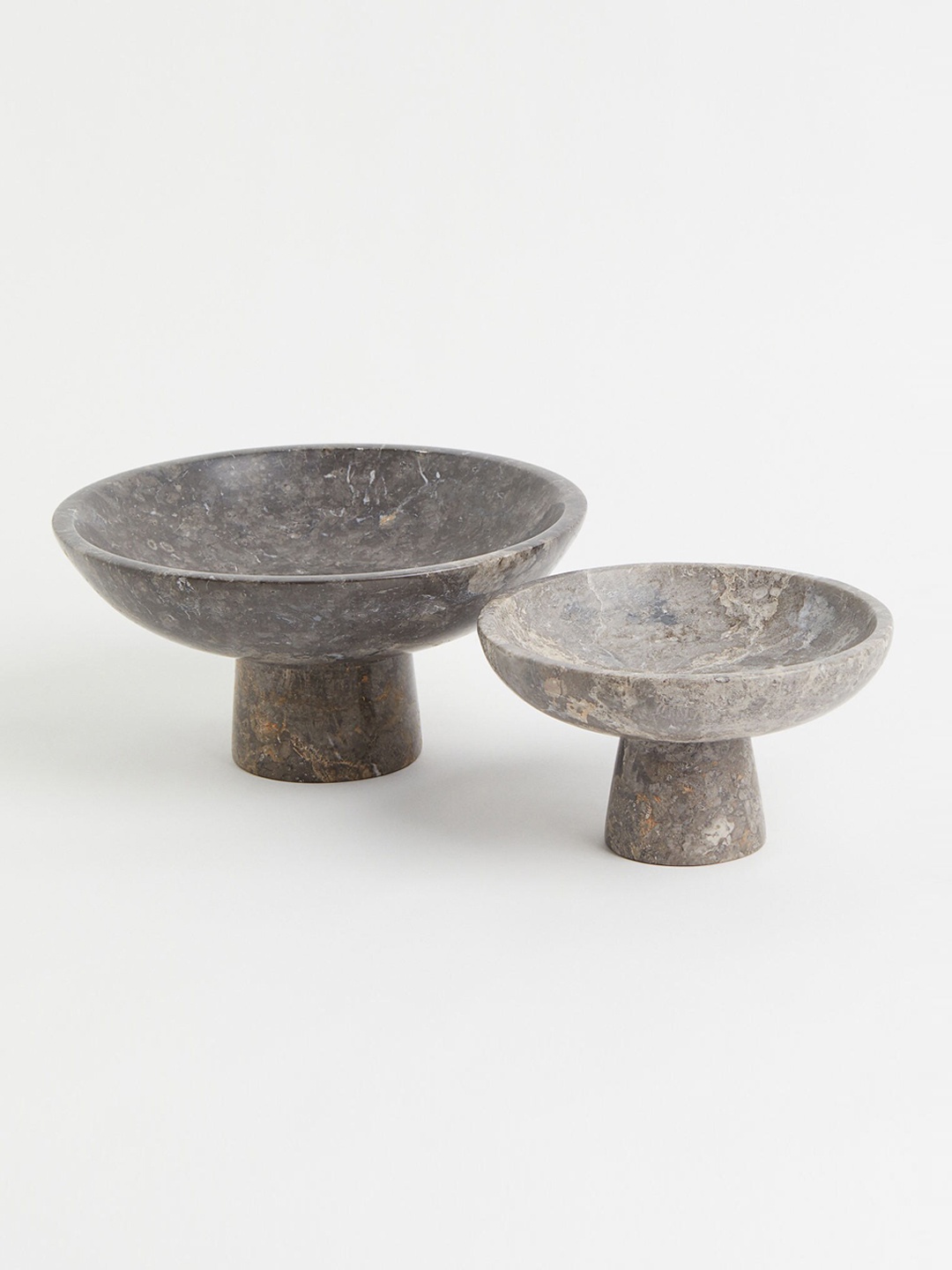 

H&M Grey Large Marble Pedestal Bowl