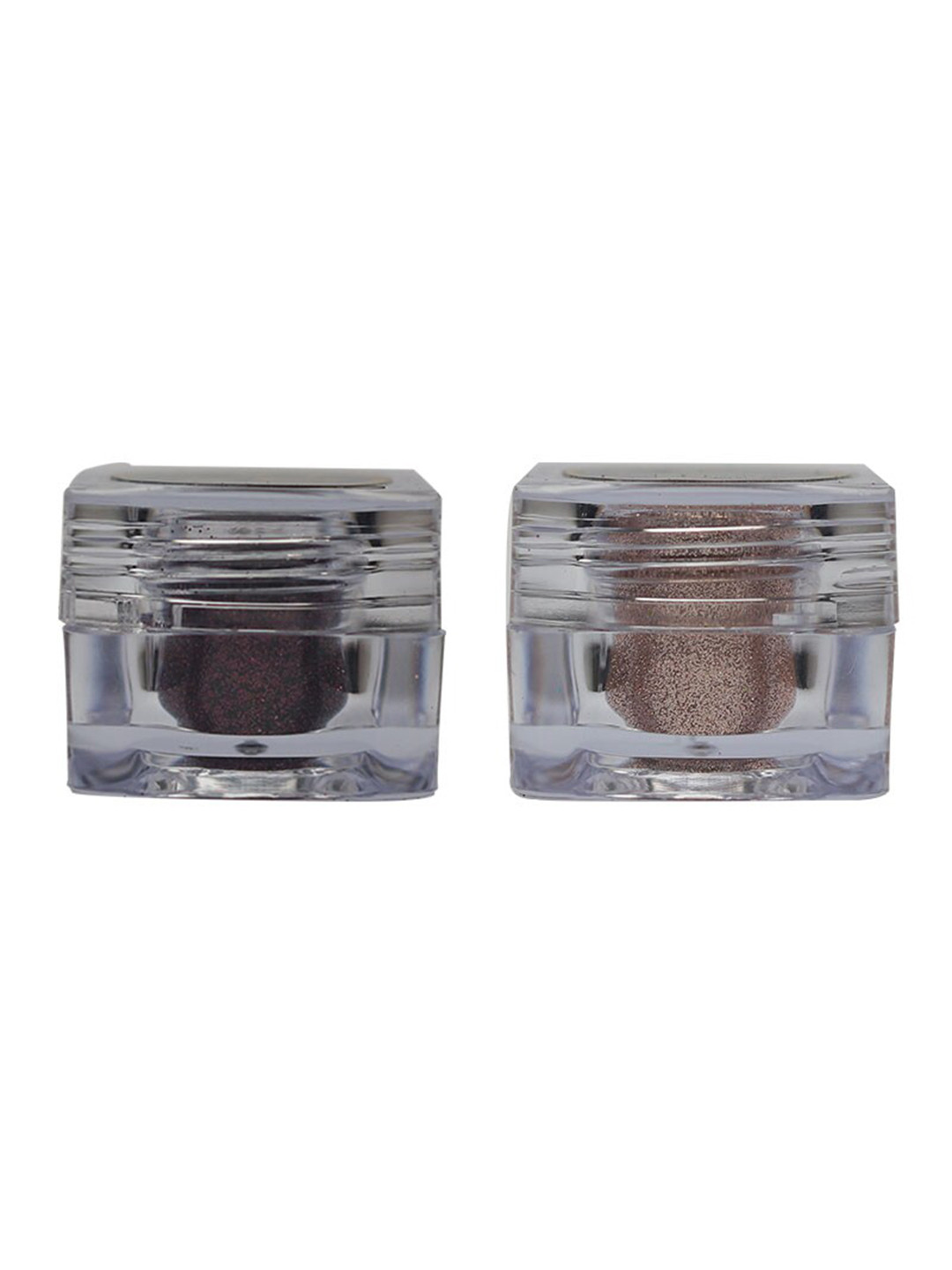 

Veoni BELLE Set Of 2 HD Holographic Loose Glitter Eyeshadow 5g Each- Wine 7 & Rose Gold 17, Purple