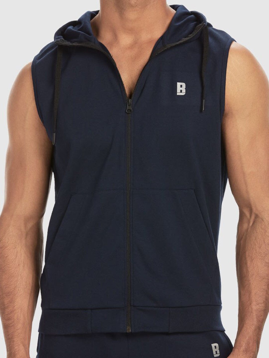 

Baller Athletik Hooded Neck Cotton Sweatshirt, Navy blue