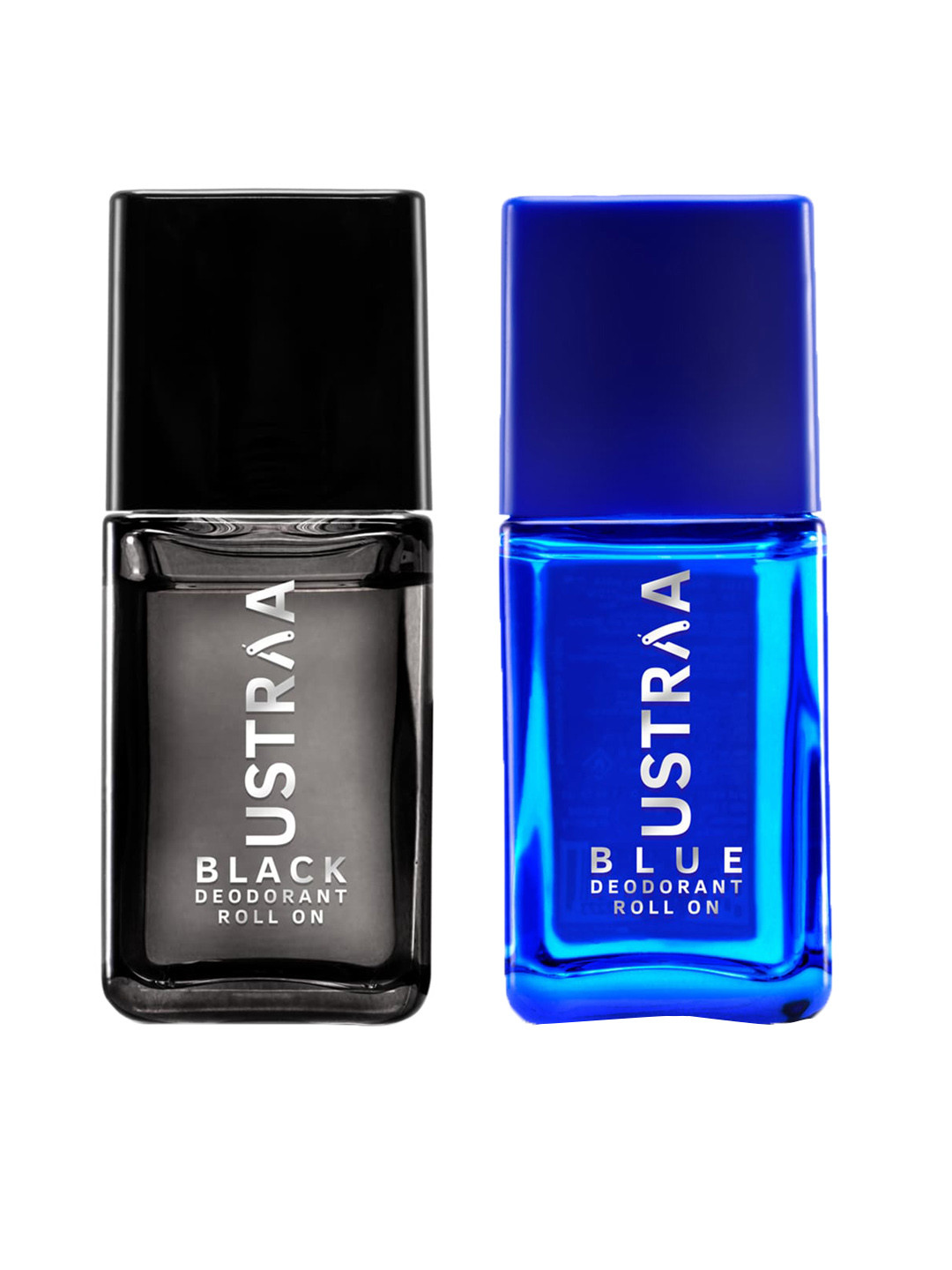 

Ustraa Men Set Of 2 Roll On Deodorant - Blue & Black - 50ml Each