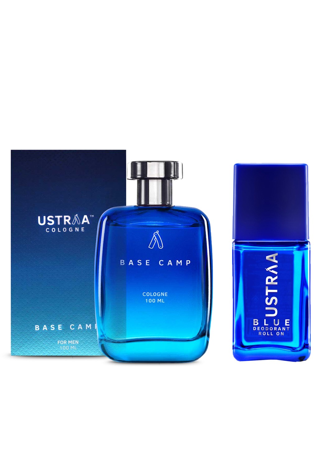 

Ustraa Set of Base Camp Cologne - 100 ml & Blue Roll-On Deodorant - 50 ml