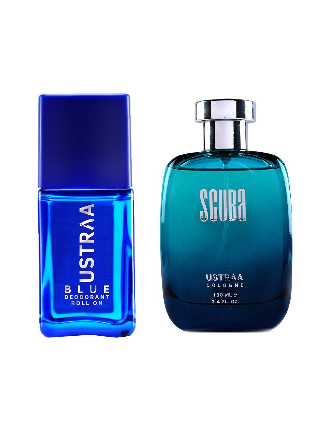 

Ustraa Set of Scuba Cologne - 100 ml & Blue Roll-On Deodorant - 50 ml