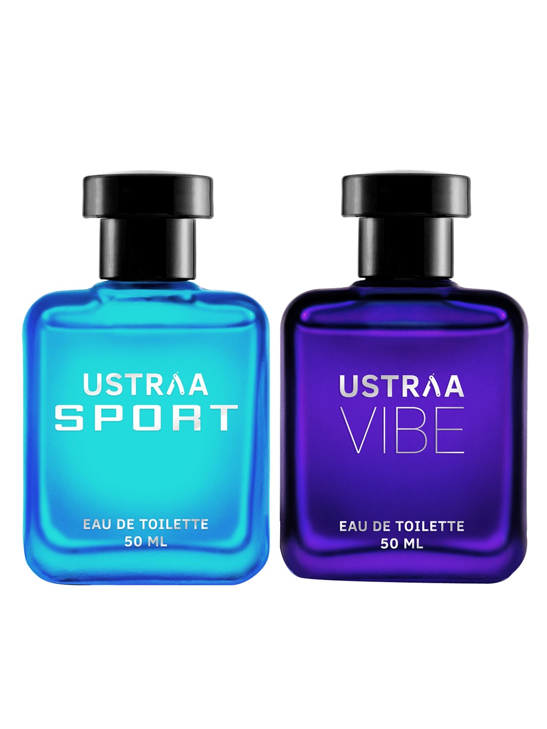 

Ustraa Set of Sport & Vibe Eau De Toilette - 50 ml each, Blue