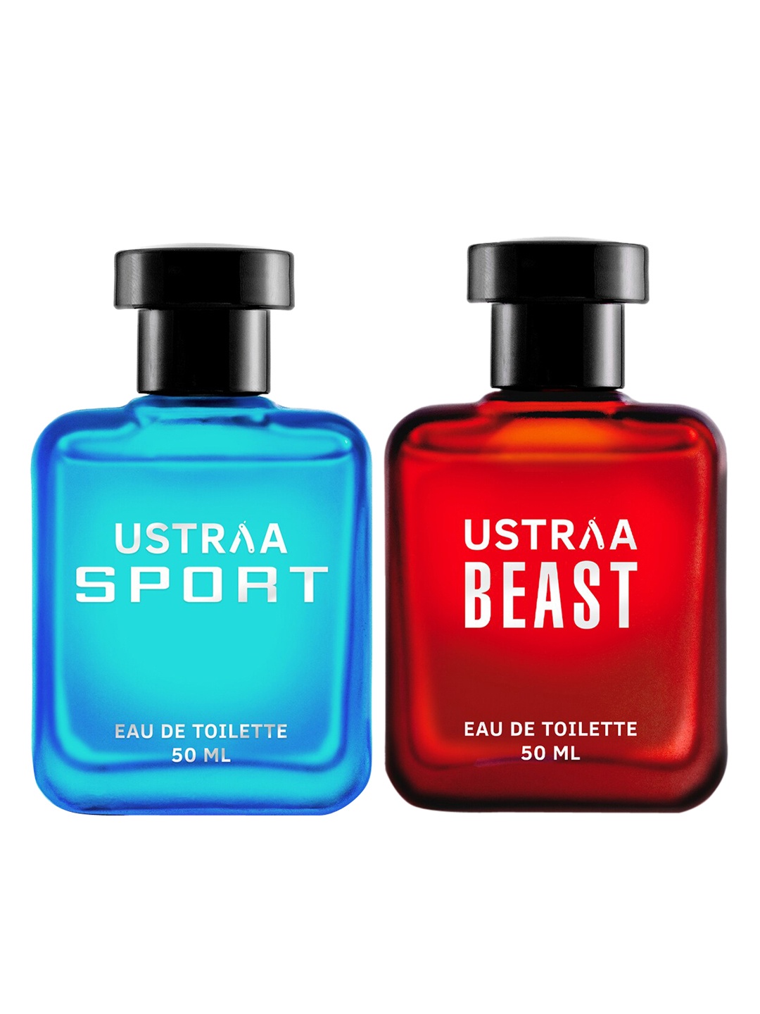 

Ustraa Set of Sport & Beast Eau De Toilette - 50 ml each, Red