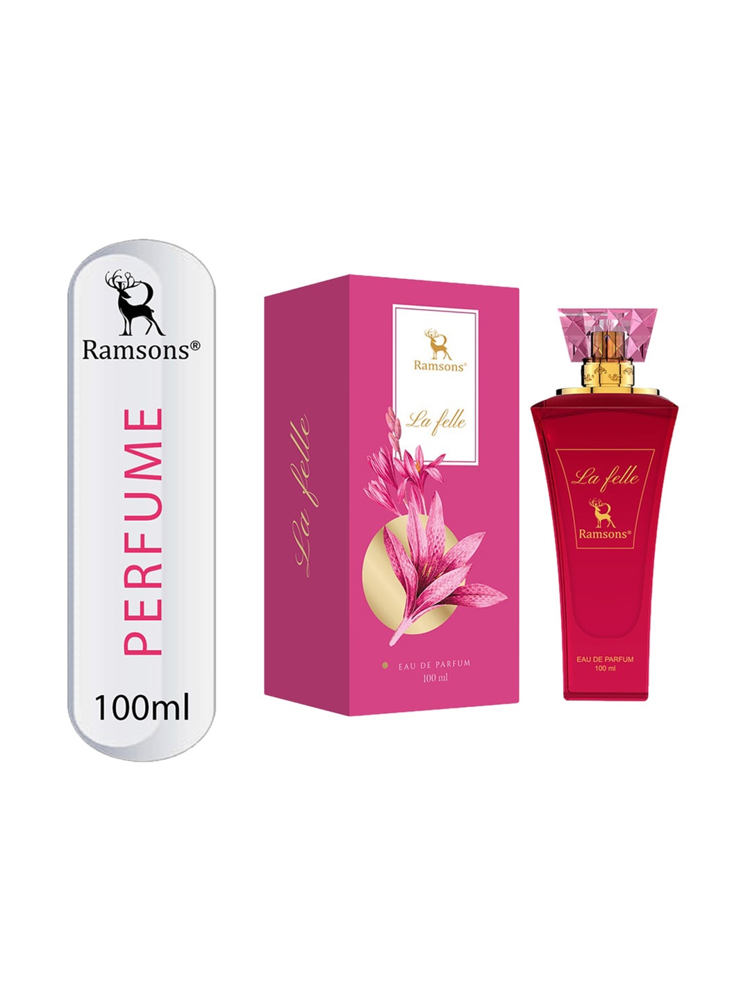 

Ramsons La-Felle Long-Lasting Eau De Parfum - 100ml, Pink