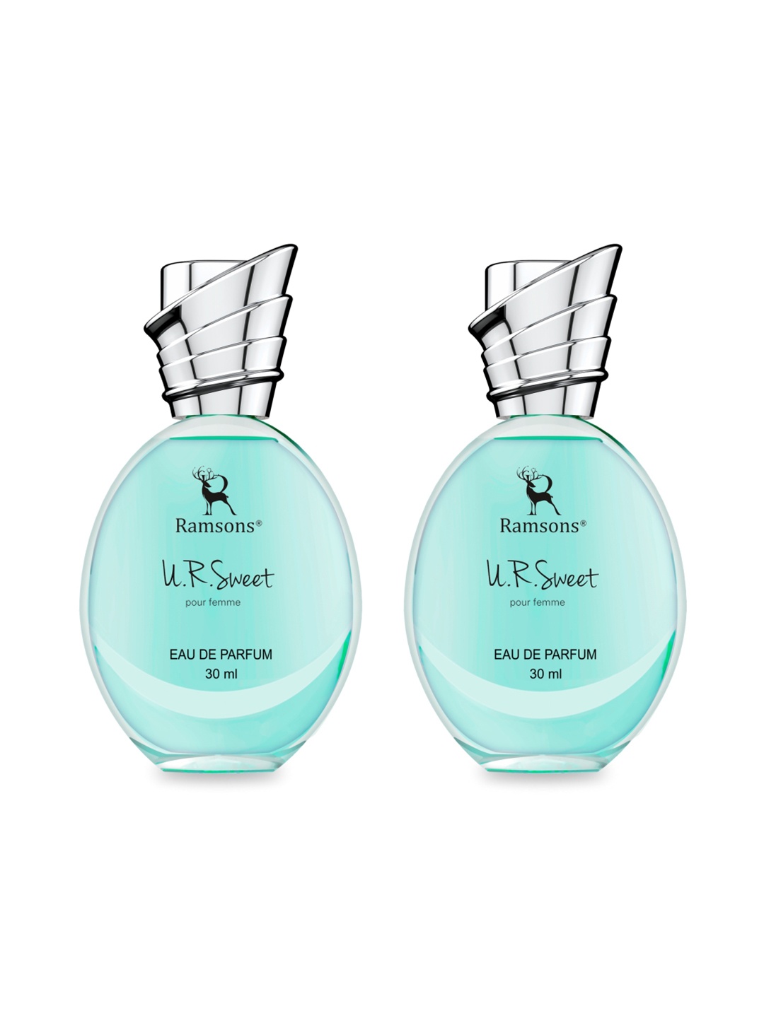 

Ramsons Set Of 2 U R Sweet Long Lasting Eau De Parfum 30 ml Each, Blue