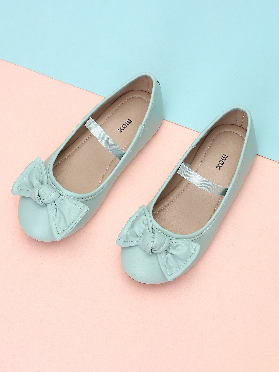 

max Girls Bow Embellished Ballerinas, Sea green