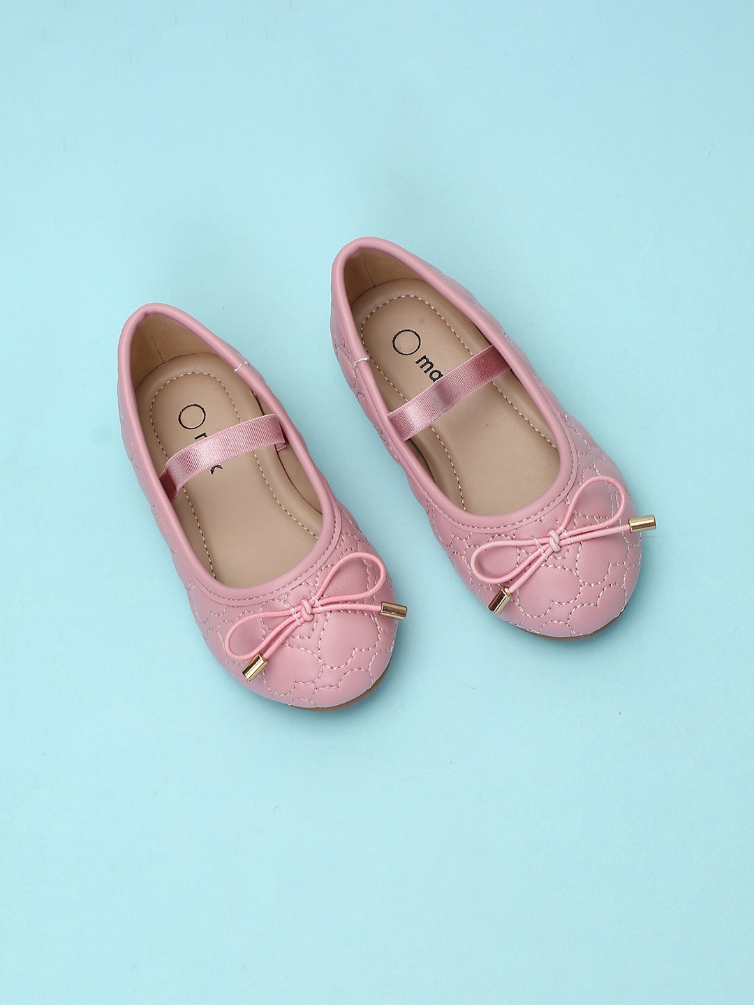 

max Girls Bow Detail Ballerinas, Pink
