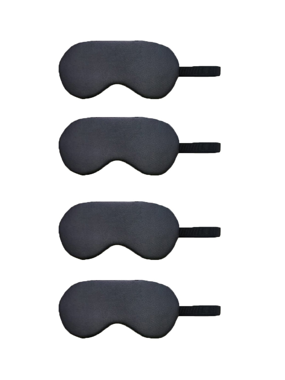 

Lushomes Pack Of 4 Light Blocking Sleep Masks, Grey