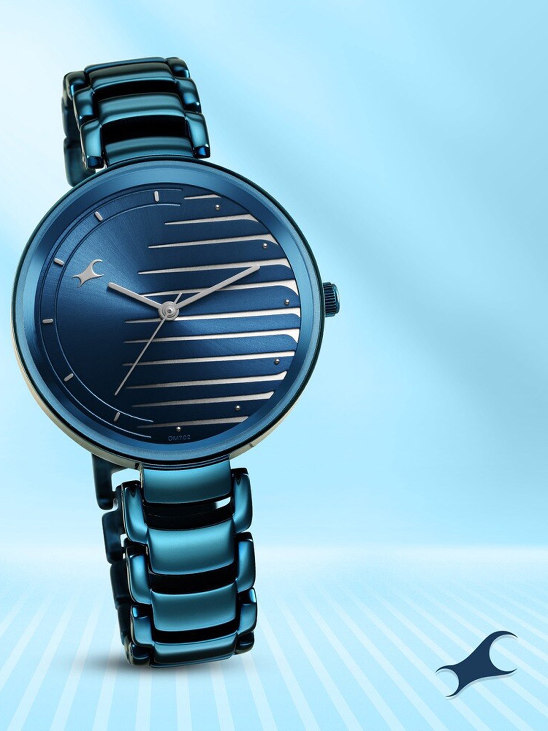 

Fastrack Women Brass Dial & Stainless Steel Bracelet Style Straps Analogue Watch 6216QM02, Blue