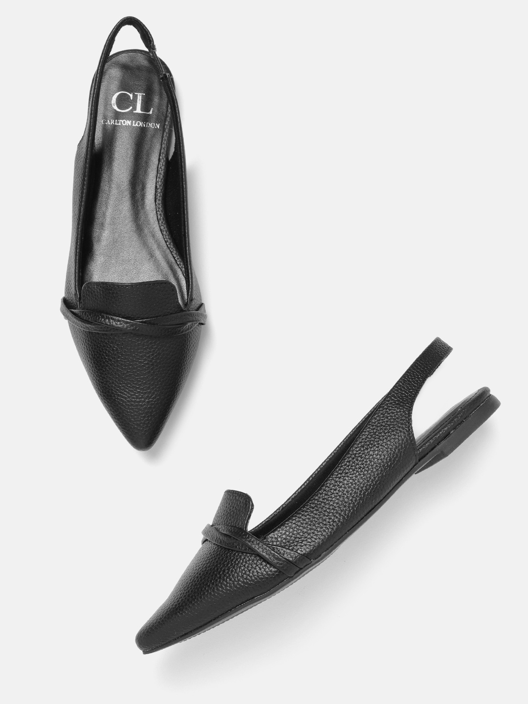 

Carlton London Women Textured Mules, Black