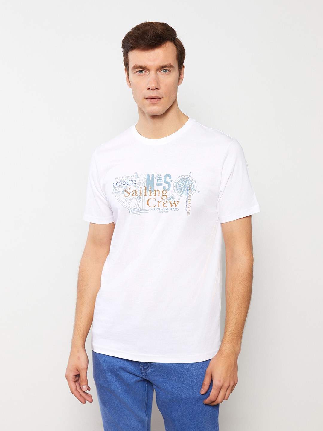

LC Waikiki Typography Printed Pure Cotton T-shirt, White