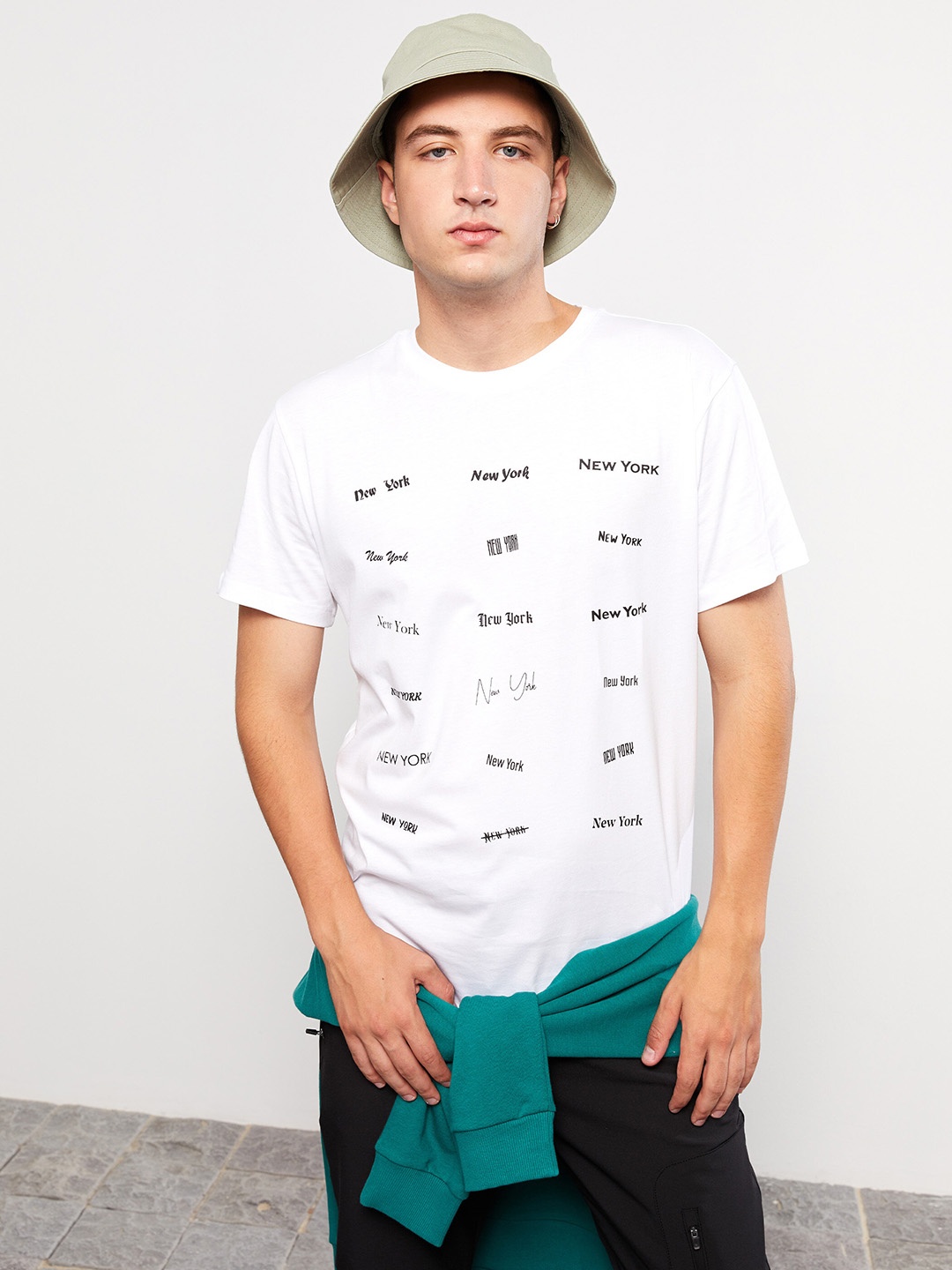 

LC Waikiki Typography Printed Pure Cotton T-shirt, White